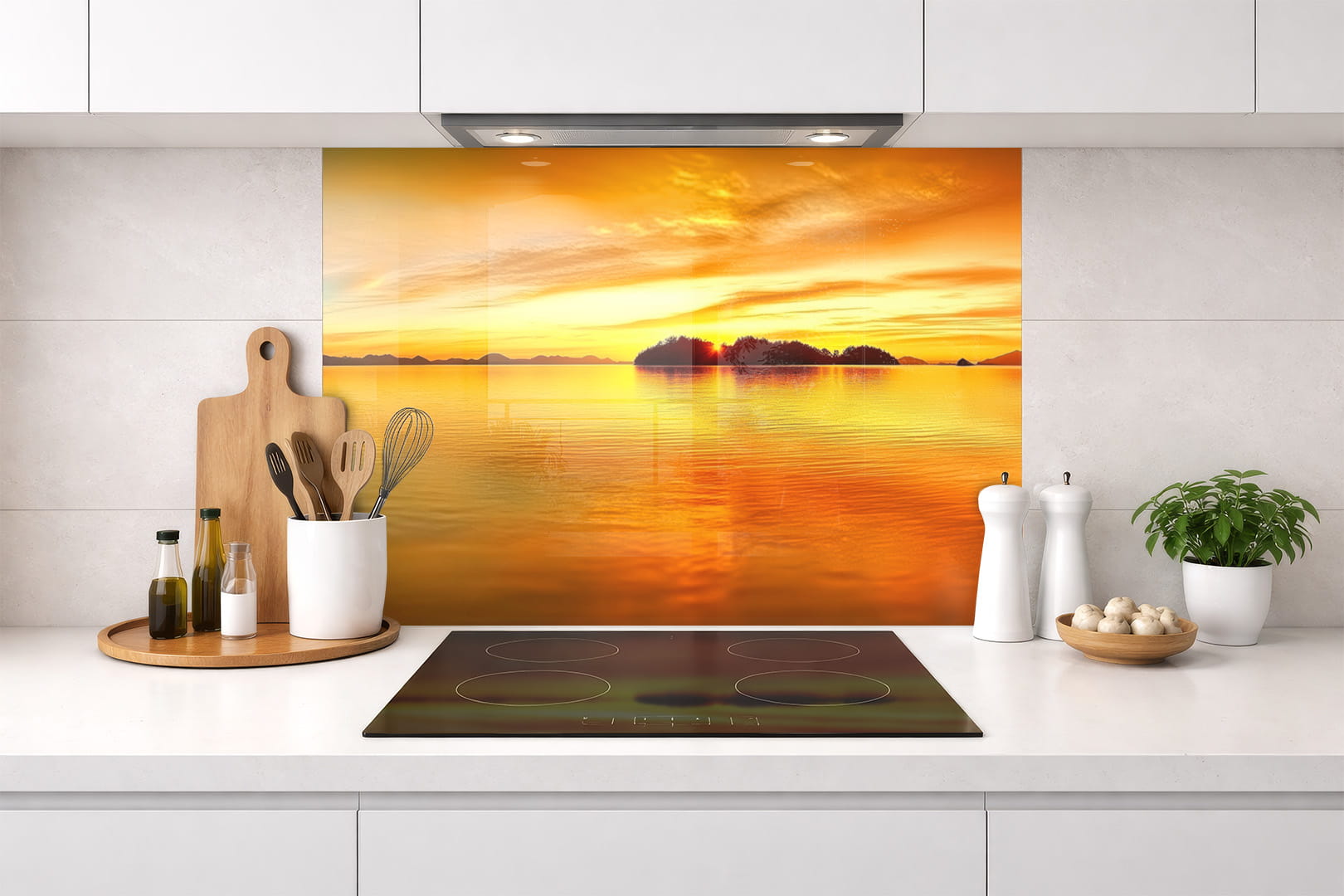 Spritzschutz – Sunset Glow