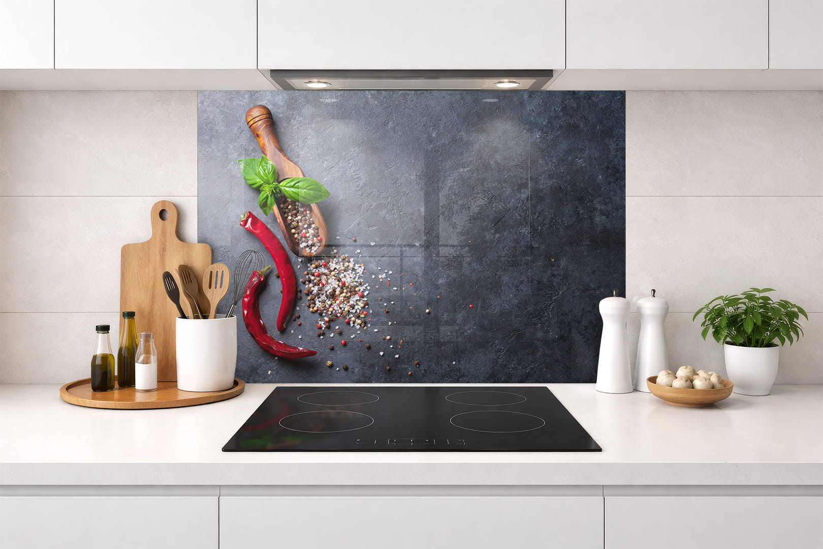 Spritzschutz – Gewürze und Chili