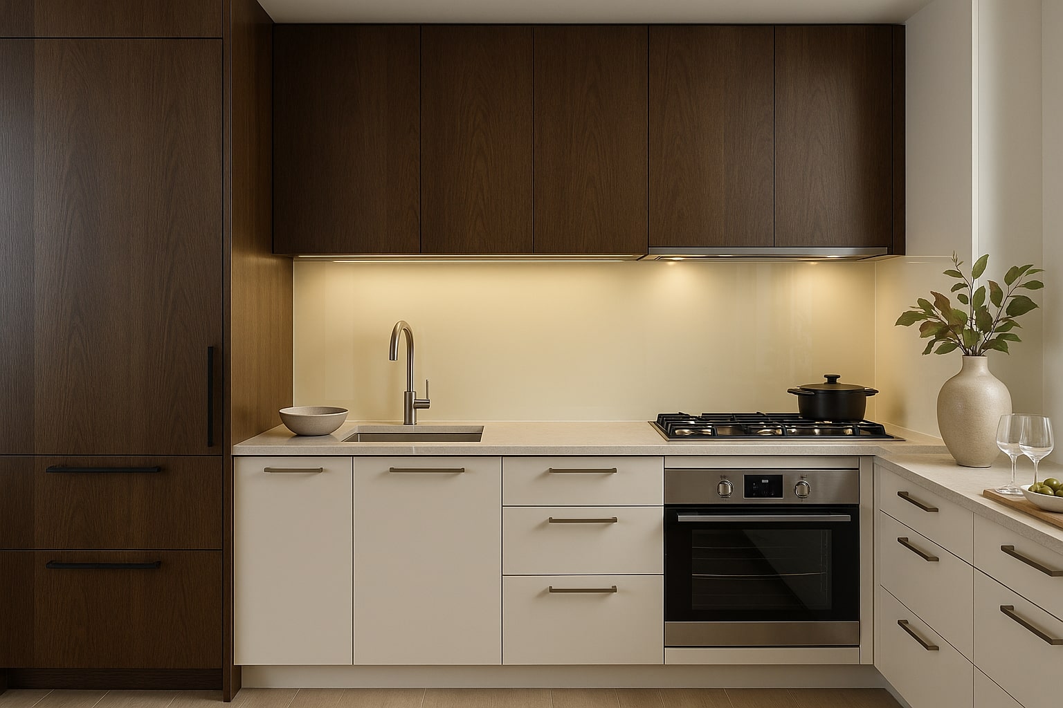 Küchenrückwand RAL 1014 Elfenbein