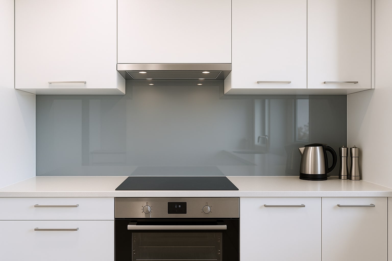 Küchenrückwand RAL 7030 Steingrau