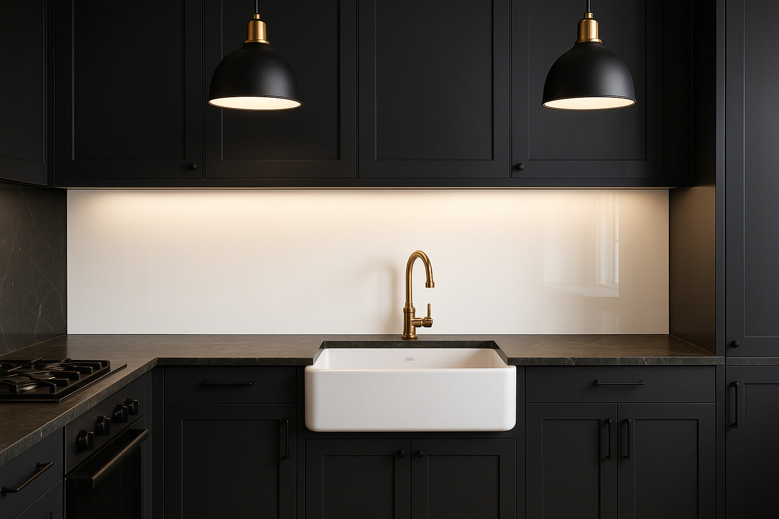 Küchenrückwand RAL 9016 Verkehrsweiß