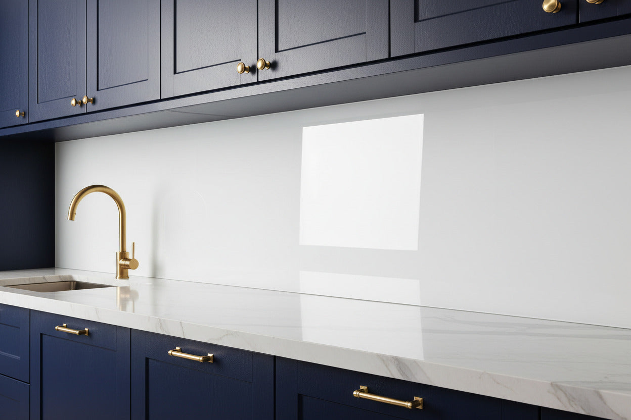 Küchenrückwand RAL 9003 Signalweiß