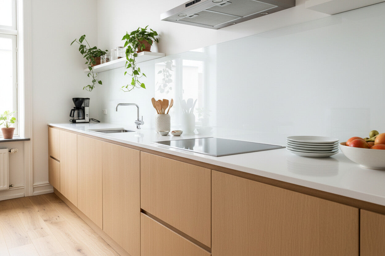 Küchenrückwand RAL 9003 Signalweiß