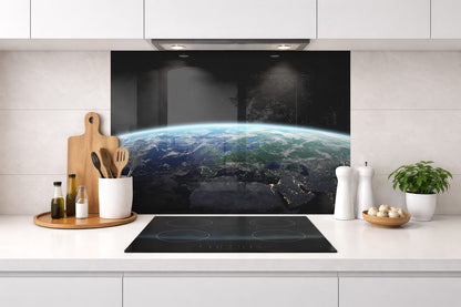 Spritzschutz – blauer Planet
