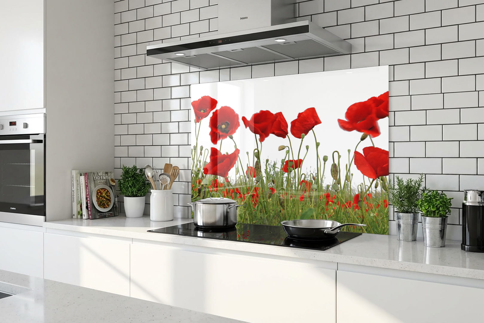 Spritzschutz – Mohnblumenwiese