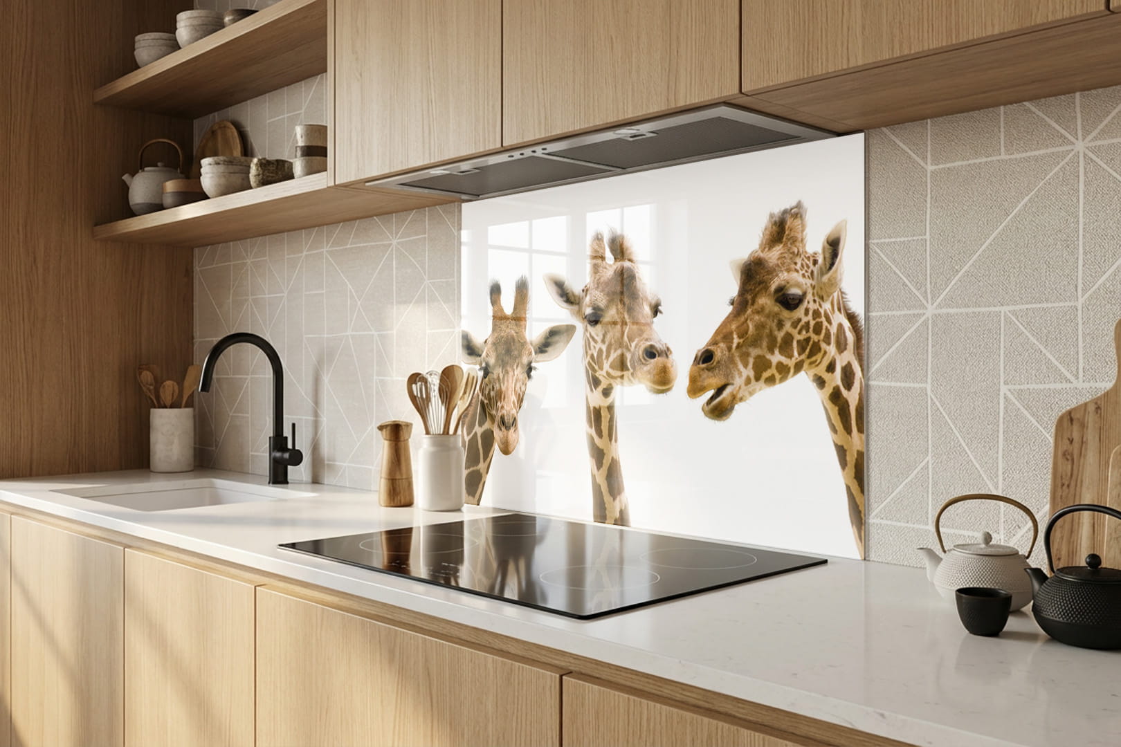 Spritzschutz – Giraffen