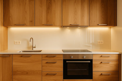 Küchenrückwand RAL 1013 Perlweiß