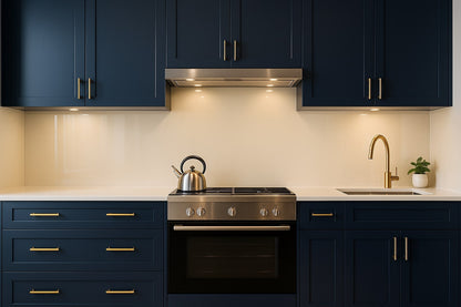 Küchenrückwand RAL 1013 Perlweiß