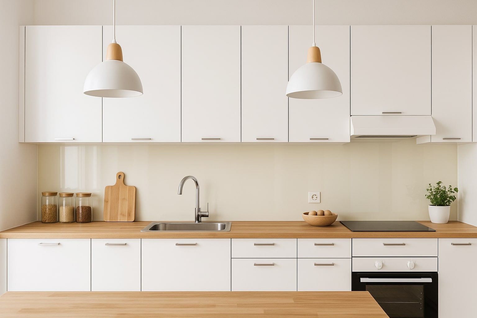 Küchenrückwand RAL 1014 Elfenbein