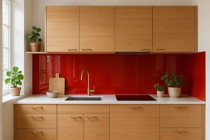 Küchenrückwand RAL 3001 Signalrot