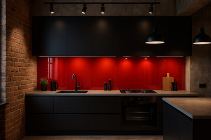 Küchenrückwand RAL 3001 Signalrot