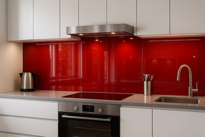 Küchenrückwand RAL 3001 Signalrot