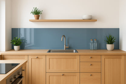 Küchenrückwand RAL 5014 Taubenblau