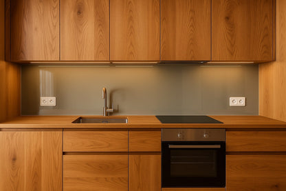 Küchenrückwand RAL 7032 Kieselgrau