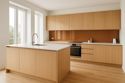 Küchenrückwand RAL 8004 Kupferbraun