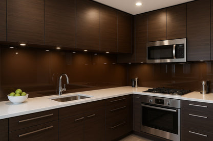 Küchenrückwand RAL 8017 Schokoladenbraun