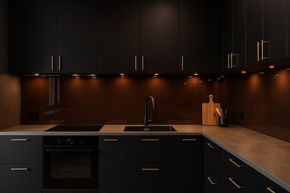 Küchenrückwand RAL 8017 Schokoladenbraun