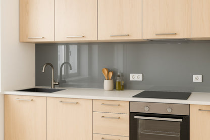 Küchenrückwand RAL 9007 Graualuminium