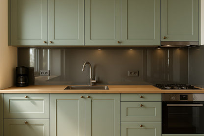 Küchenrückwand RAL 9007 Graualuminium