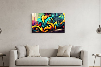 Glasbild - Graffiti