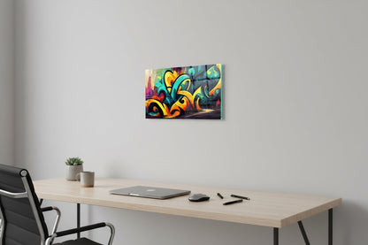 Glasbild - Graffiti