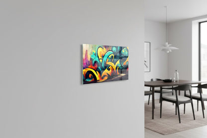 Glasbild - Graffiti