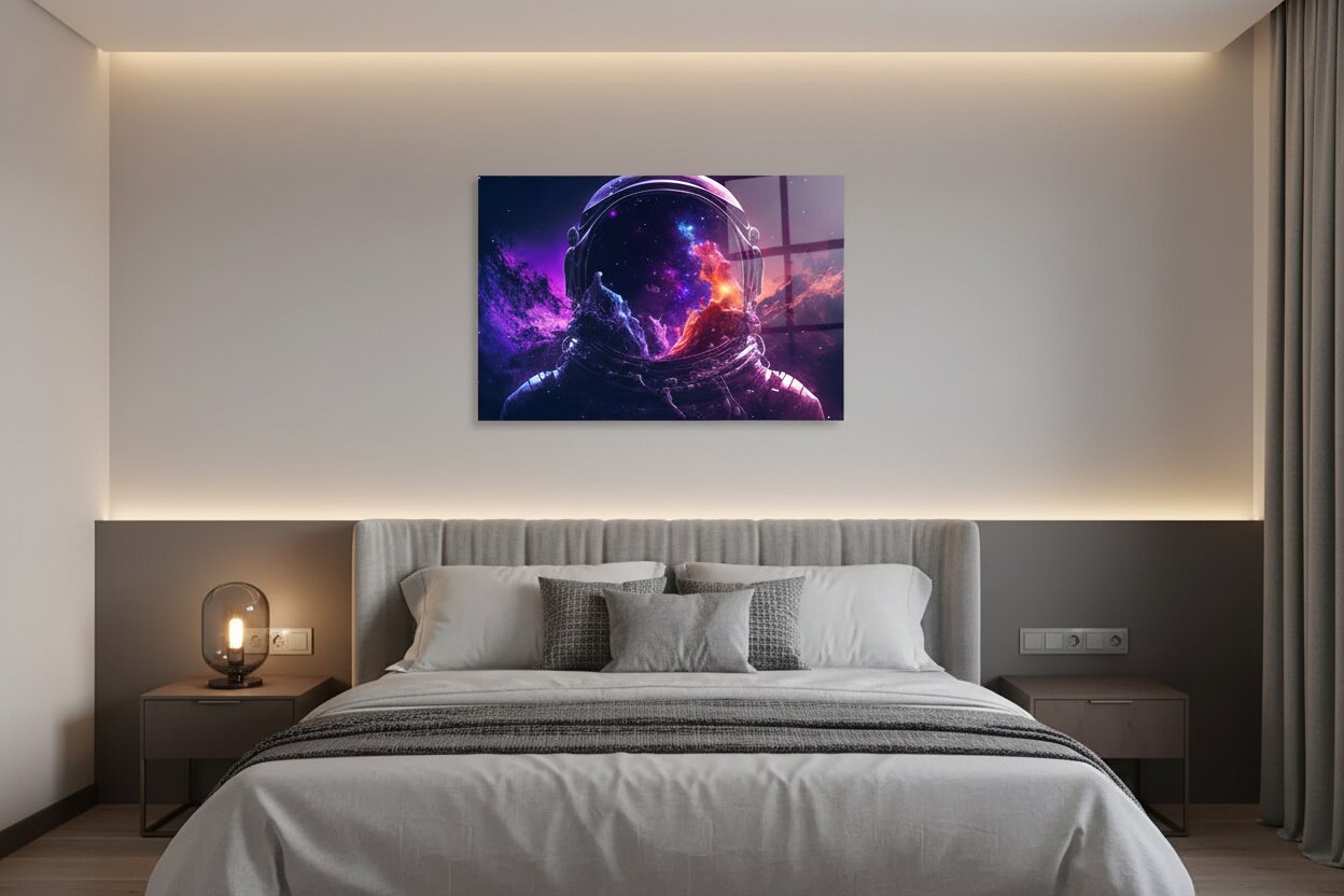 Glasbild - Astronaut