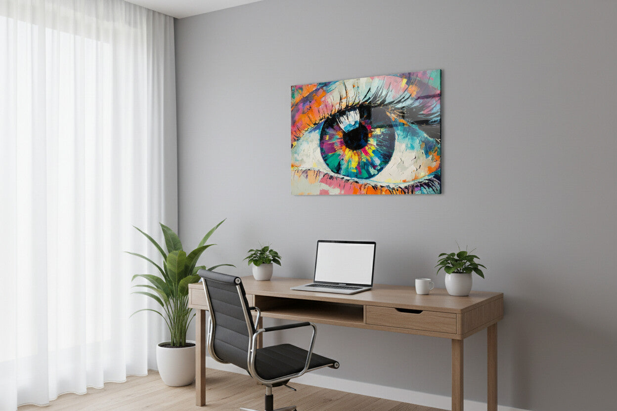Glasbild - Farbenblick