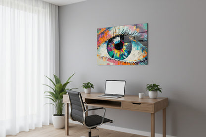 Glasbild - Farbenblick