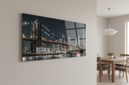 Glasbild - Brooklyn Bridge