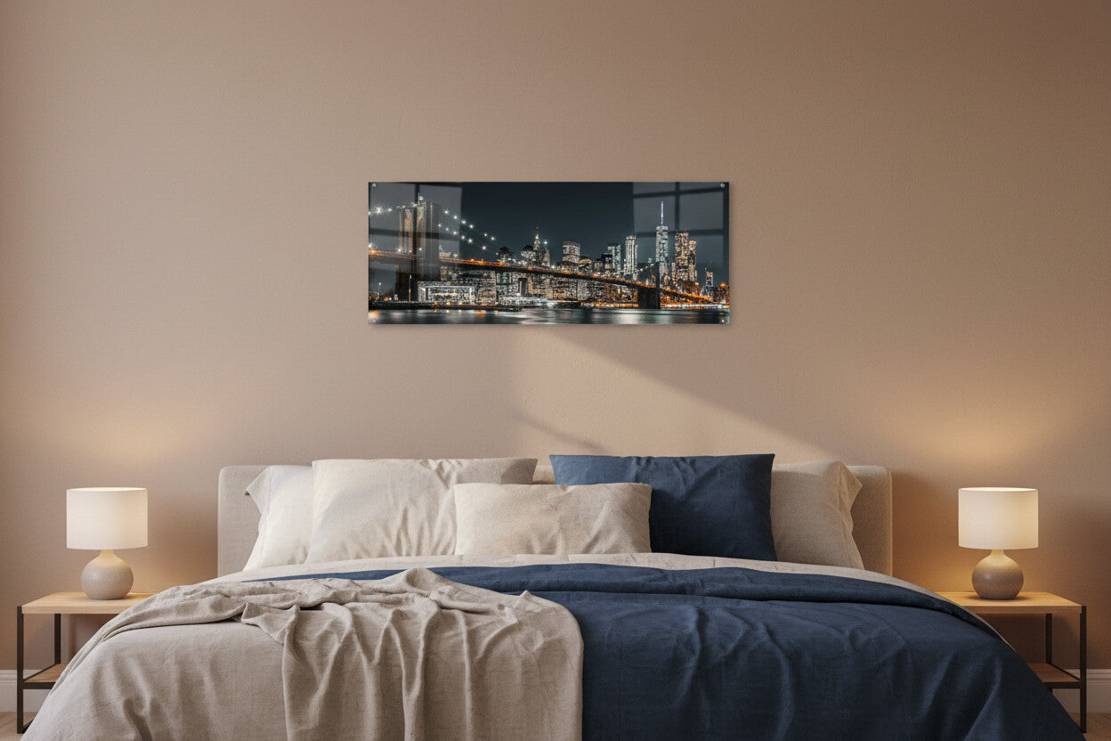 Glasbild - Brooklyn Bridge
