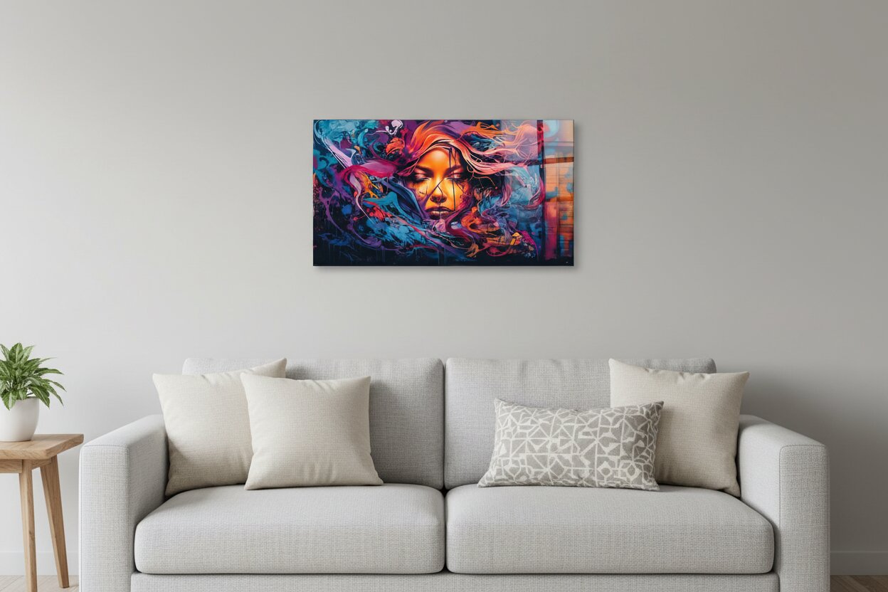 Glasbild - Farbenaura