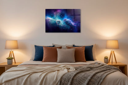 Glasbild - kosmischer Nebel