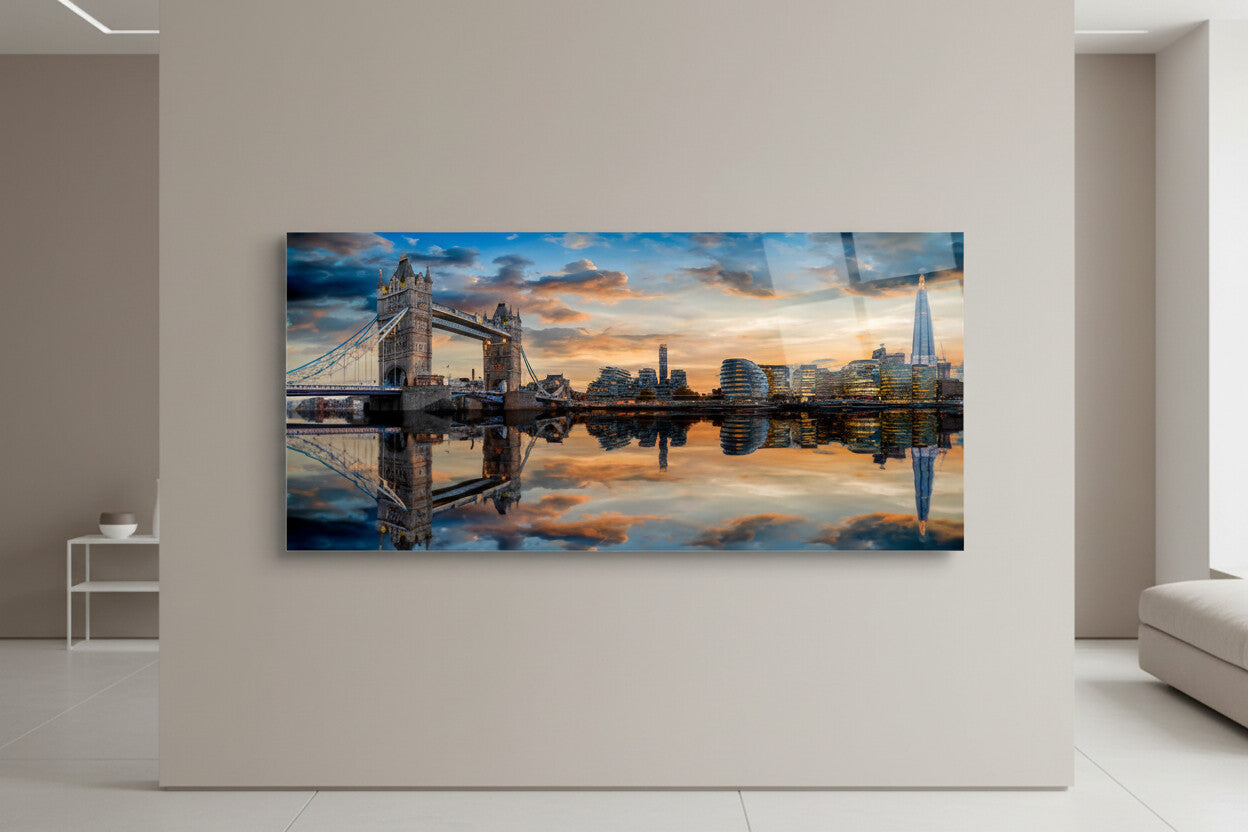 Glasbild - Skyline London