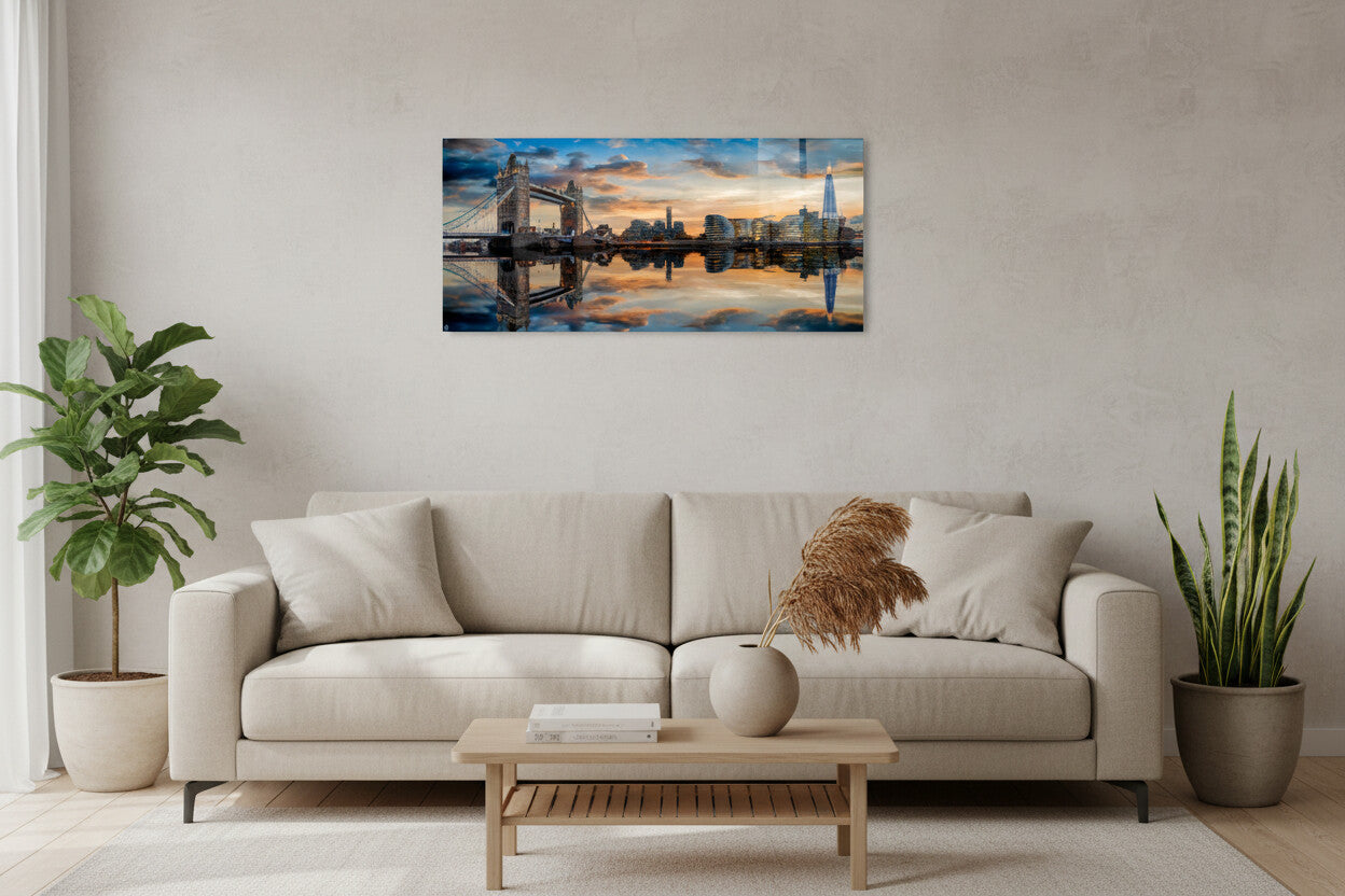 Glasbild - Skyline London