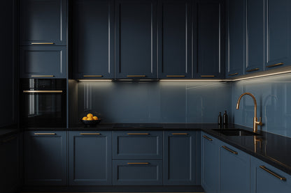 Küchenrückwand RAL 5014 Taubenblau