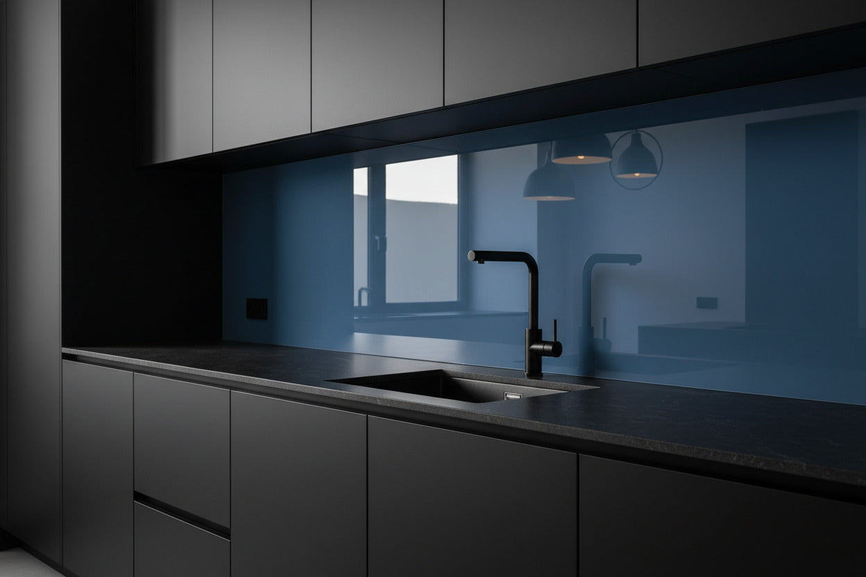 Küchenrückwand RAL 5010 Enzianblau