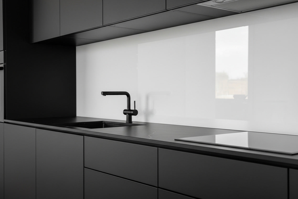 Küchenrückwand RAL 9003 Signalweiß