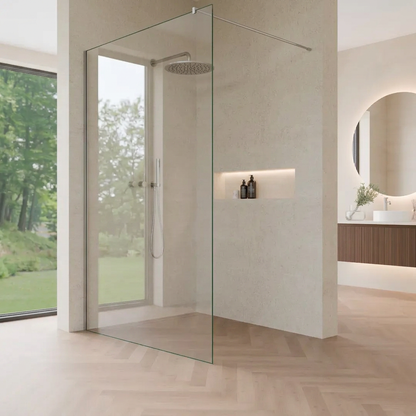 Walk-In Dusche 8 mm Klarglas