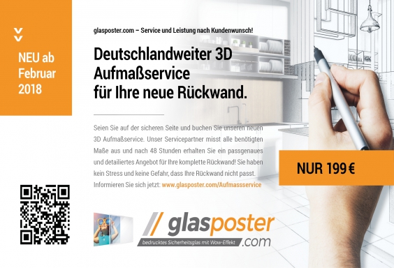 Aufmaß-Service für Rückwände