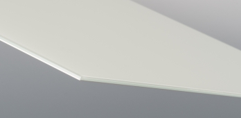 Lackiertes Glas 6 mm - WEISS RAL 9003